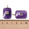 Natural Amethyst Pendants LS-G-I391-03G-10-3