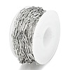 Tarnish Resistant 304 Stainless Steel Paperclip Chains CHS-F010-01F-P-5