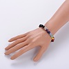 Stretch Buddhist Jewelry Multi-Color Gemstone Chakra Bracelets BJEW-JB01687-4