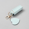 PU Leather Lipstick Holder Heart Keychains KEYC-WH20012-04KCG-01-2