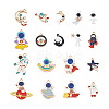 Craftdady 36Pcs 18 Styles Baking Painted Alloy Pendants FIND-CD0001-03-2