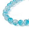 Glass Round Beaded Stretch Bracelet BJEW-JB09811-01-3