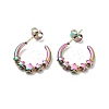 Ion Plating(IP) 304 Stainless Steel Star Stud Earring EJEW-P202-04MC-1