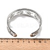 304 Stainless Steel Cuff Bangles for Women BJEW-D384-03P-3