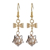 Glass Star Dangle Earrings EJEW-JE05548-04-1