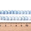 Anti-Tarnish Electroplate Rondelle Glass Beads Strands EGLA-T021-8mm-17-02-2