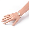 Natural Howlite Braided Bead Bracelets BJEW-JB04079-03-4