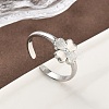 304 Stainless Steel Open Cuff Rings for Women RJEW-A079-12A-P-2