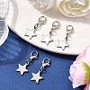 Star 304 Stainless Steel Pendant Decorations HJEW-JM03572-1