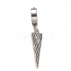 Non-Tarnish Stainless Steel Triangle Dangle Hoop Earrings LS-EJEW-G286-07P-2