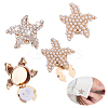 4Pcs 2 Styles Alloy Cufflinks AJEW-GA0009-06-1