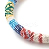 Ethnic Tribal Cloth Braided Bead Bracelet BJEW-JB07483-6