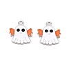 Halloween Theme Alloy Enamel Pendants ENAM-T020-08G-2