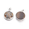 Natural Tiger Eye Pendants G-L512-J05-2