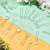 30Pcs 6 Styles Iron Hair Fork Findings IFIN-UN0001-27-2