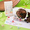 27Pcs 9 Colors Two Tone Glass Charms PALLOY-TADJ00014-5