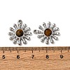 Natural Tiger Eye Pendants STAS-P406-02P-3