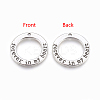 Tibetan Style Alloy Ring Pendants LS-TIBEP-S293-018AS-LF-1