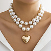 CCB Plastic Heart Pendant Necklaces FS-WG1351C-05-1