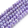 Opaque Baking Paint Glass Beads Strands LS-EGLA-N006-010A-B04-1