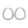 Non-Tarnish 304 Stainless Steel Hoop Earrings EJEW-G395-27P-1