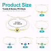 6Pcs 6 Styles Glass Bead Braided Bead Bracelets BJEW-TA0001-21-4