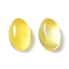 Natural Yellow Agate Cabochons G-A029-01-09-2