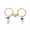 Baking Paint Alloy Astronaut Pendant Keychain LS-KEYC-JKC00451-1