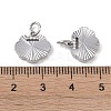 Brass & Clear Cubic Zirconia Charms KK-G497-20P-3