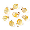 Two Tone Transparent Spray Painted Glass Pendants X-GLAA-N035-015-C04-1