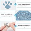 Heart & Pawprint Glitter Hotfix Rhinestone DIY-FG0002-29-4