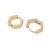 Ion Plating(IP) 304 Stainless Steel Hollow Hexagon Hoop Earrings EJEW-Z068-24G-2