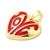 Brass Enamel Pendants KK-I378-19G-B-3