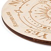 Wooden Carved Cup Mats LS-AJEW-P103-01G-3