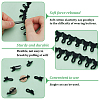 1Bundle Polyester Elastic Button Looping Trim OCOR-BC0006-93A-4