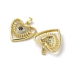 Brass Micro Pave Cubic Zirconia Pendants KK-F903-10G-2