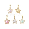 Star Acrylic Pendant Decorations HJEW-JM03395-2