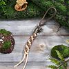 Outdoor EDC Tool Brass Parachute Rope European Beads KK-WH0081-45AB-4