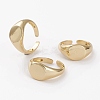 Brass Cuff Rings RJEW-C101-03G-1