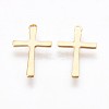 304 Stainless Steel Tiny Cross Charms STAS-P220-08G-2