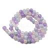 Natural Aquamarine & Rose Quartz & Amethyst Beads Strands G-D0013-68-6MM-2