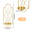 Wall Hanging Iron Candle Holders HJEW-WH0042-33MG-2