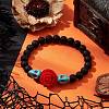 Resin and Synthetic Turquoise Bracelets BJEW-JB10755-02-2