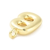 Rack Plating Brass Balloon Letter Pendants KK-C050-01G-B-2