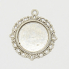 Zinc Alloy Pendant Settings for Cabochon & Rhinestone LS-PALLOY-A15290-AS-FF-1
