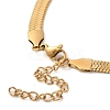 Ion Plating(IP) 304 Stainless Steel Herringbone Chain Bracelet for Men Women BJEW-Q998-02G-3