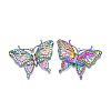 Rack Plating Rainbow Color Alloy Big Pendants PALLOY-N163-171A-3