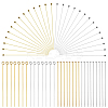 600Pcs 6 Styles Brass Flat Head Pins & Eye Pins Sets KK-SP0002-40-1