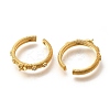 Brass Pave Clear Cubic Zirconia Open Cuff Ring Settings KK-K398-11G-2