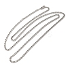 Non-Tarnish 304 Stainless Steel Curb Chain Necklaces NJEW-D065-01P-1